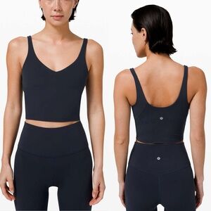 Lululemon Align Tank Top Size 2 Navy Blue Yoga Athleisure Gym Sports Bra